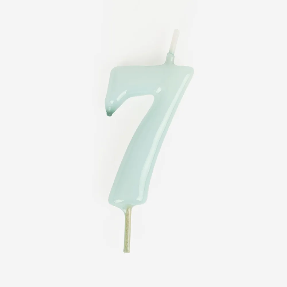 Discount My Little Day Birthday Candle: Blue Number Candle