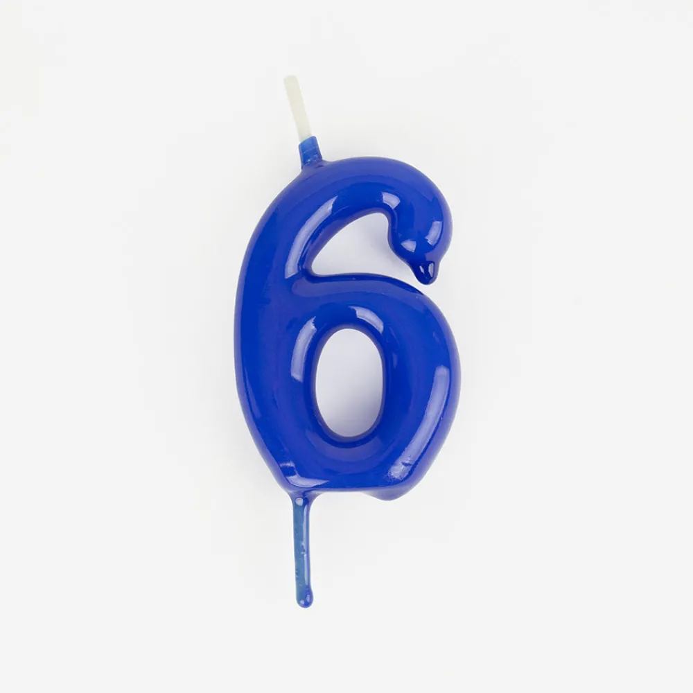Discount My Little Day Birthday Candle: Blue Number Candle
