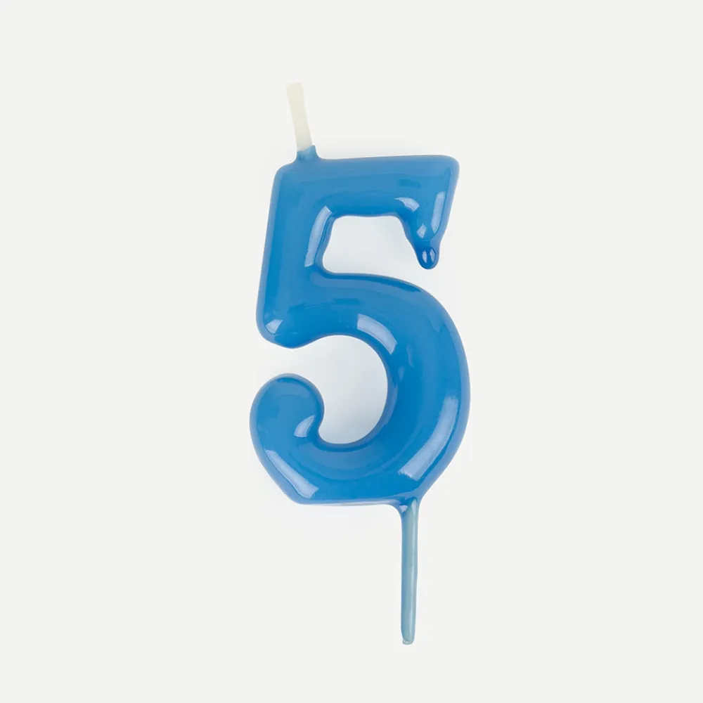 Discount My Little Day Birthday Candle: Blue Number Candle
