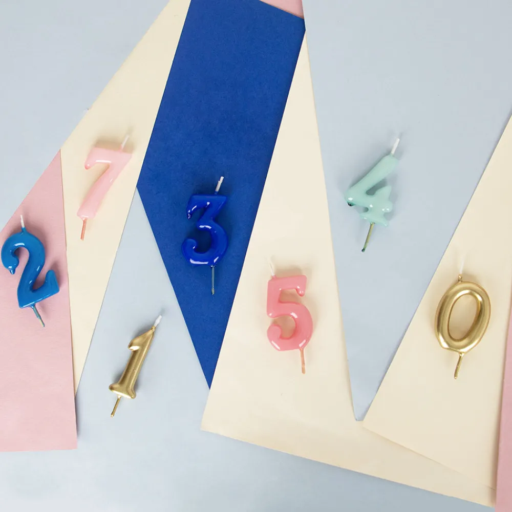 Discount My Little Day Birthday Candle: Blue Number Candle