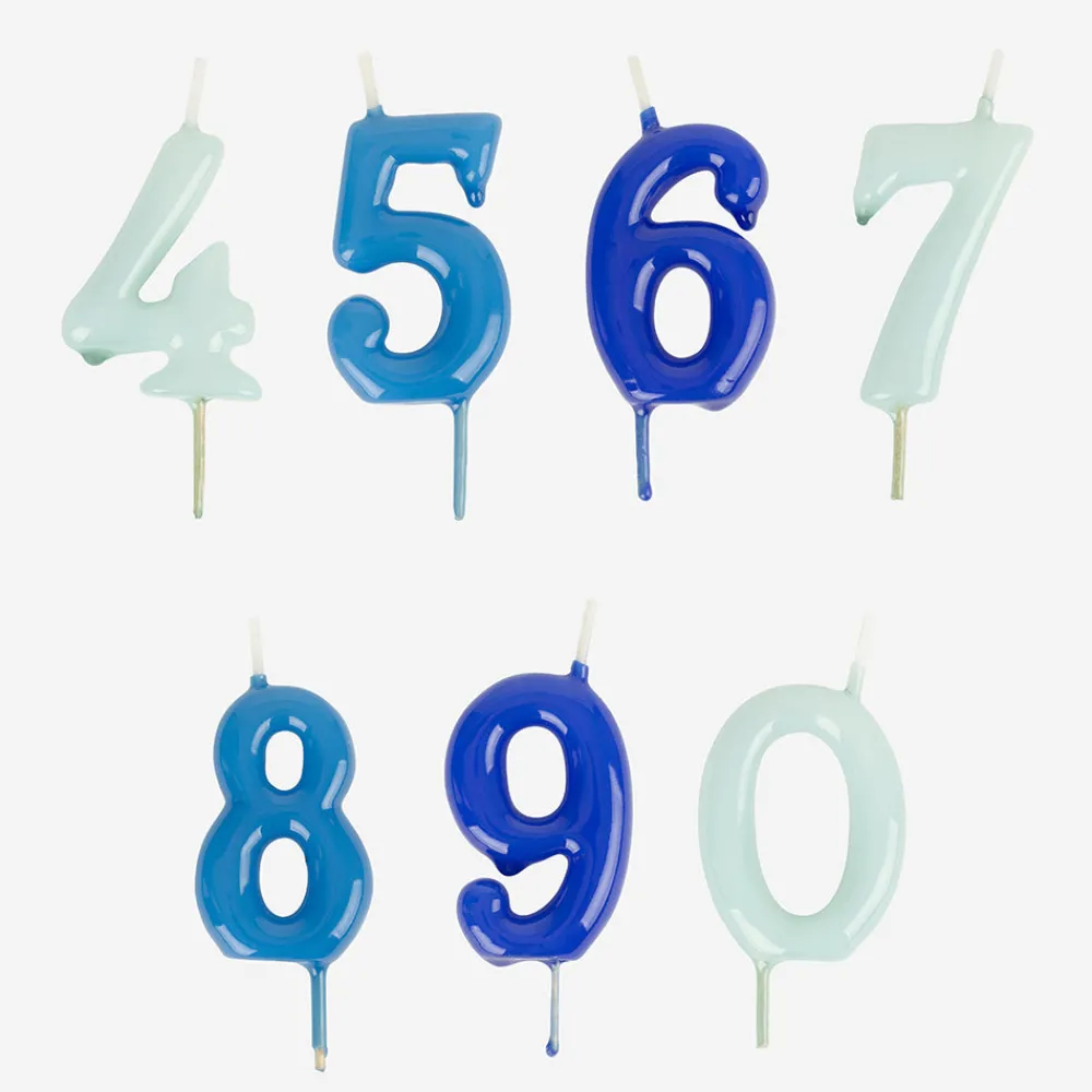 Discount My Little Day Birthday Candle: Blue Number Candle