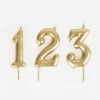 Cheap My Little Day Birthday Candle: Golden Number Candle