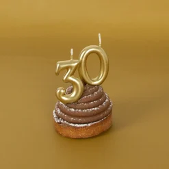 Cheap My Little Day Birthday Candle: Golden Number Candle