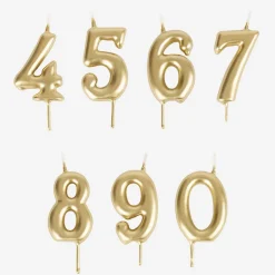 Cheap My Little Day Birthday Candle: Golden Number Candle