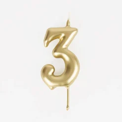 Cheap My Little Day Birthday Candle: Golden Number Candle