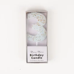 Discount Meri Meri Birthday Candle: Number 3 Blue