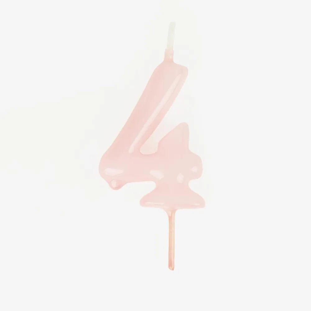 Hot My Little Day Birthday Candle: Pink Number Candle
