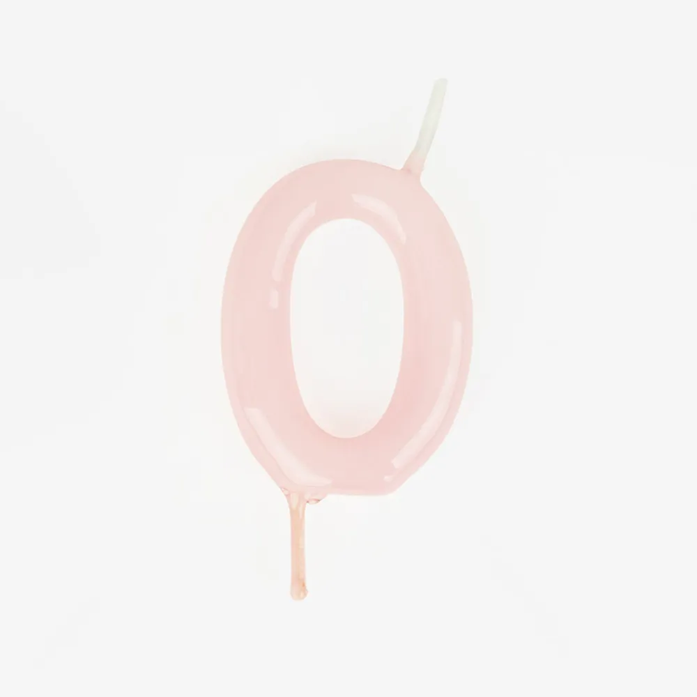 Hot My Little Day Birthday Candle: Pink Number Candle
