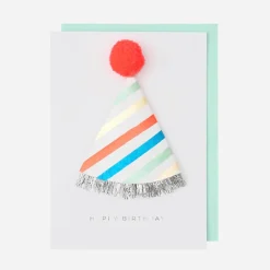 Hot Meri Meri Birthday Card And Pointy Hat