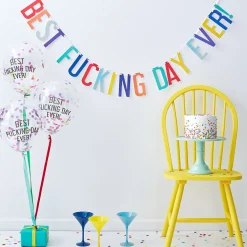 Discount Ginger Ray Birthday Sets" Best="" Fucking="" Day="" Ever"="" -="" Multicolor"="