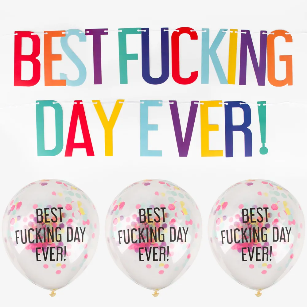 Cheap Ginger Ray Birthday Sets" Best="" Fucking="" Day="" Ever"="" -="" Multicolor"="