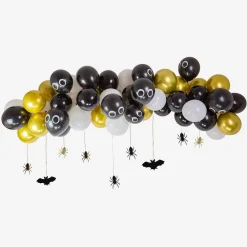 Outlet Arty Fêtes Factory Black And Gold Halloween Balloon Arch