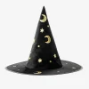 Clearance Party Deco Black And Gold Halloween Witch Hat