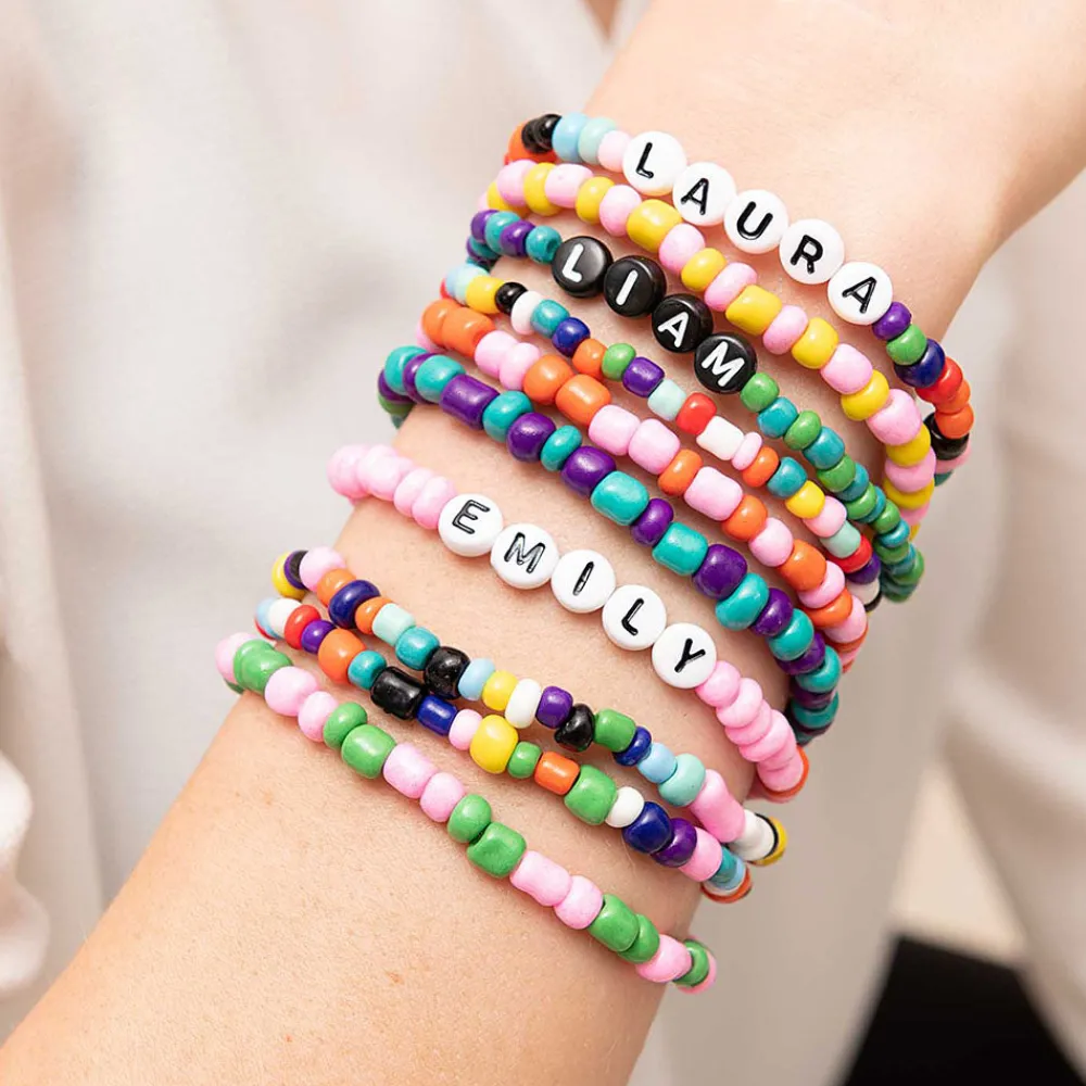 Cheap Rico Design Black Letter Beads (165 Pieces)