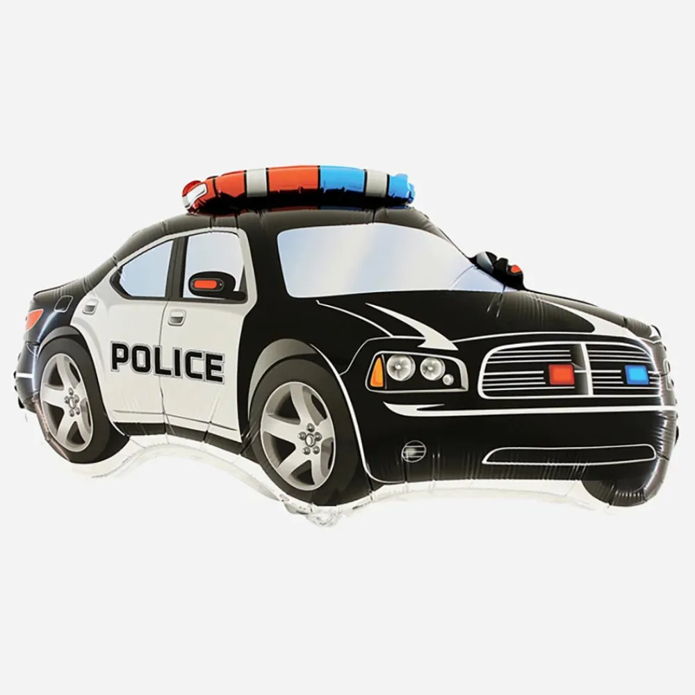 Best Sale Grabo Balloons Black Police Car Balloon