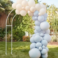 Best Ginger Ray Blue And Nude Balloon Arch
