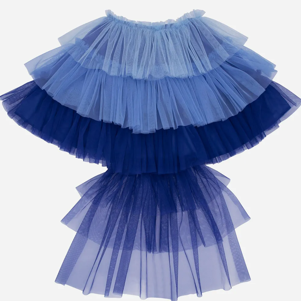 Best Meri Meri Blue Bird Costume: Tulle Cape And Velvet Headpiece And Sequined Fabric