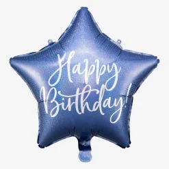 Shop Party Deco Blue Happy Birthday Balloon