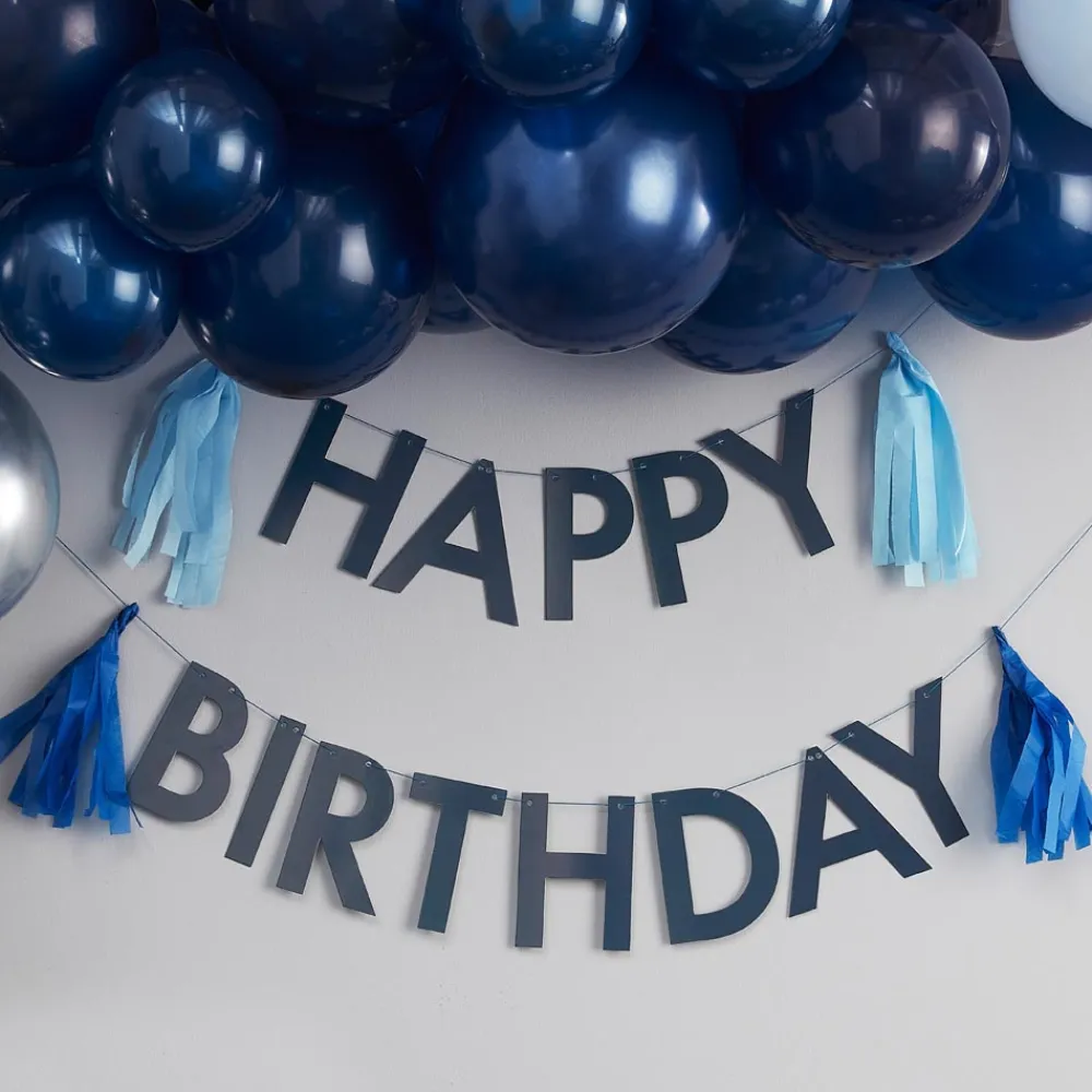 Outlet Ginger Ray Blue Happy Birthday Garland