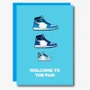 Shop Studio Soph Blue Sneakers Birth Greeting Card