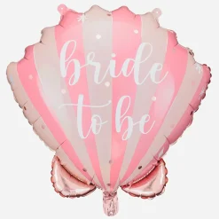 Best Sale Party Deco Bride To Be Seashell Balloon Pink