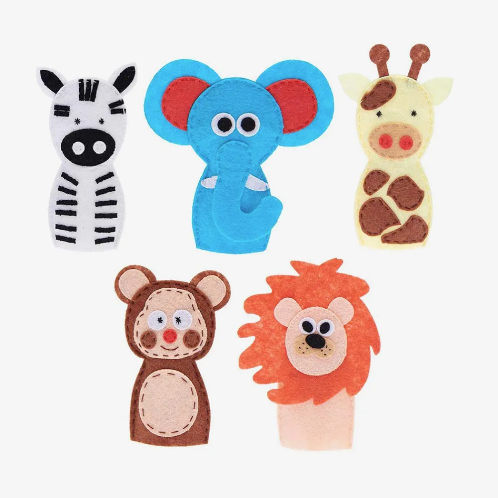 Store Rico Design Buildable Felt Hand Puppet: Wild Animals