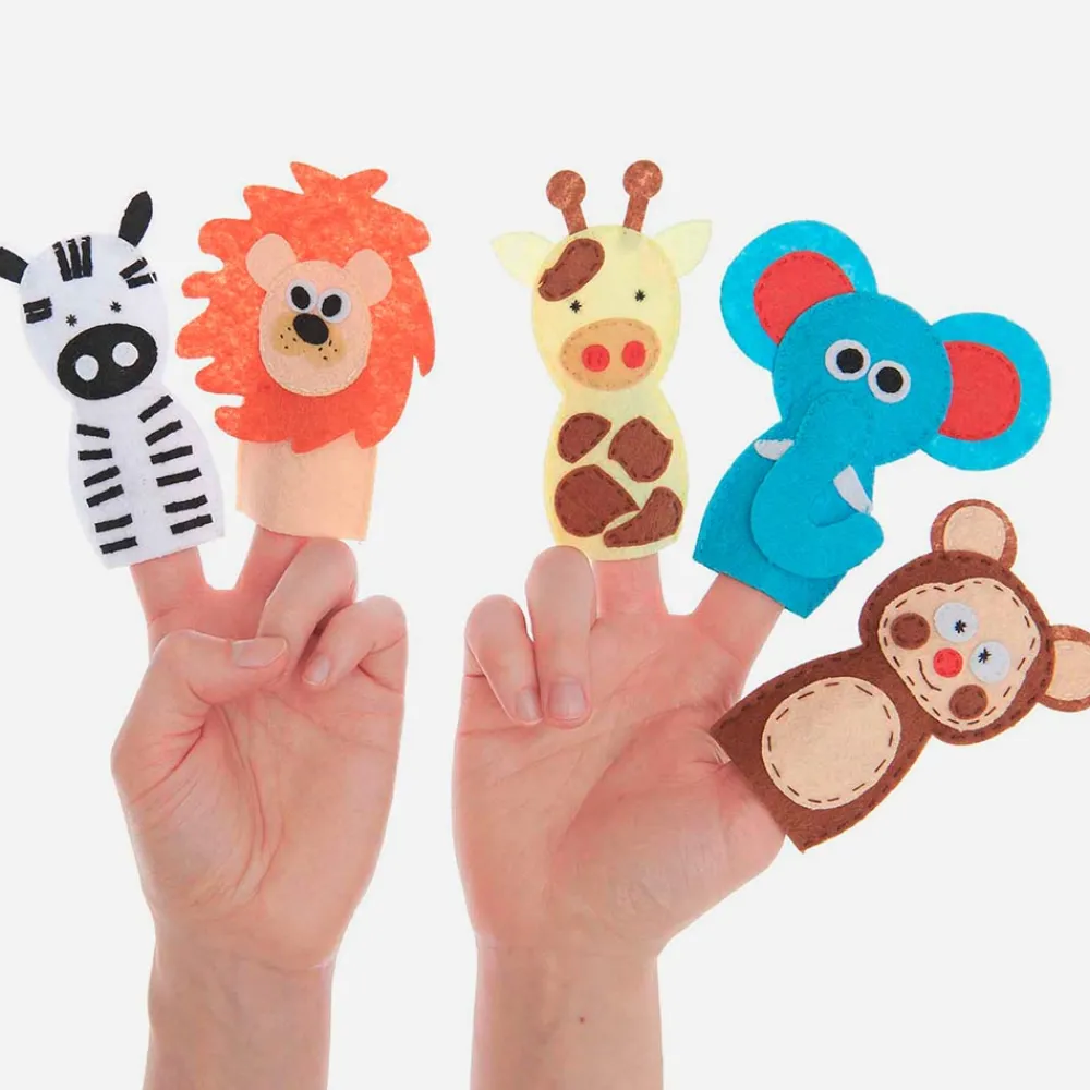 Best Rico Design Buildable Felt Hand Puppet: Wild Animals