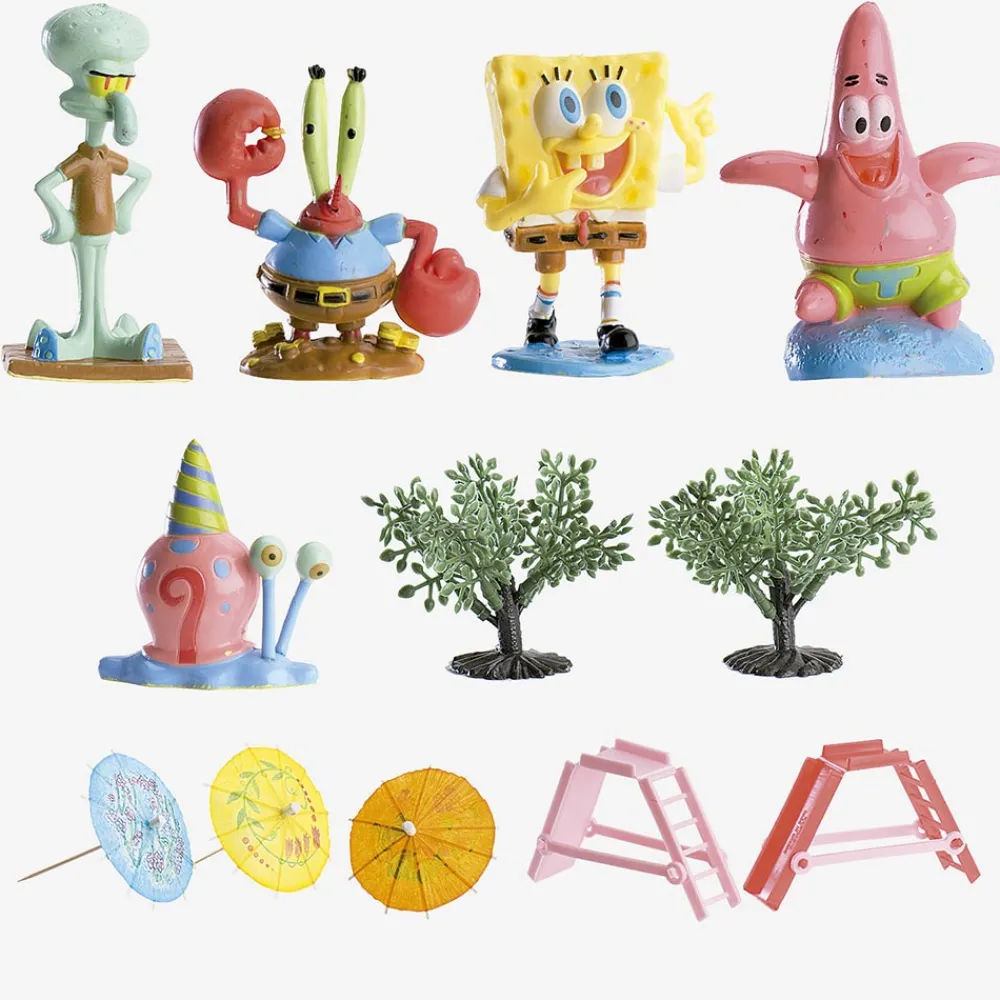 Sale Dekora Cake Decorations: Sponge Bob Figurines