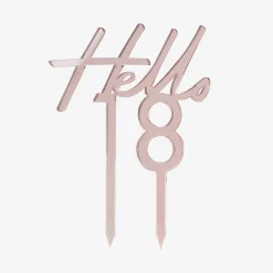 New Ginger Ray Cake Topper 18 Years Rose Gold