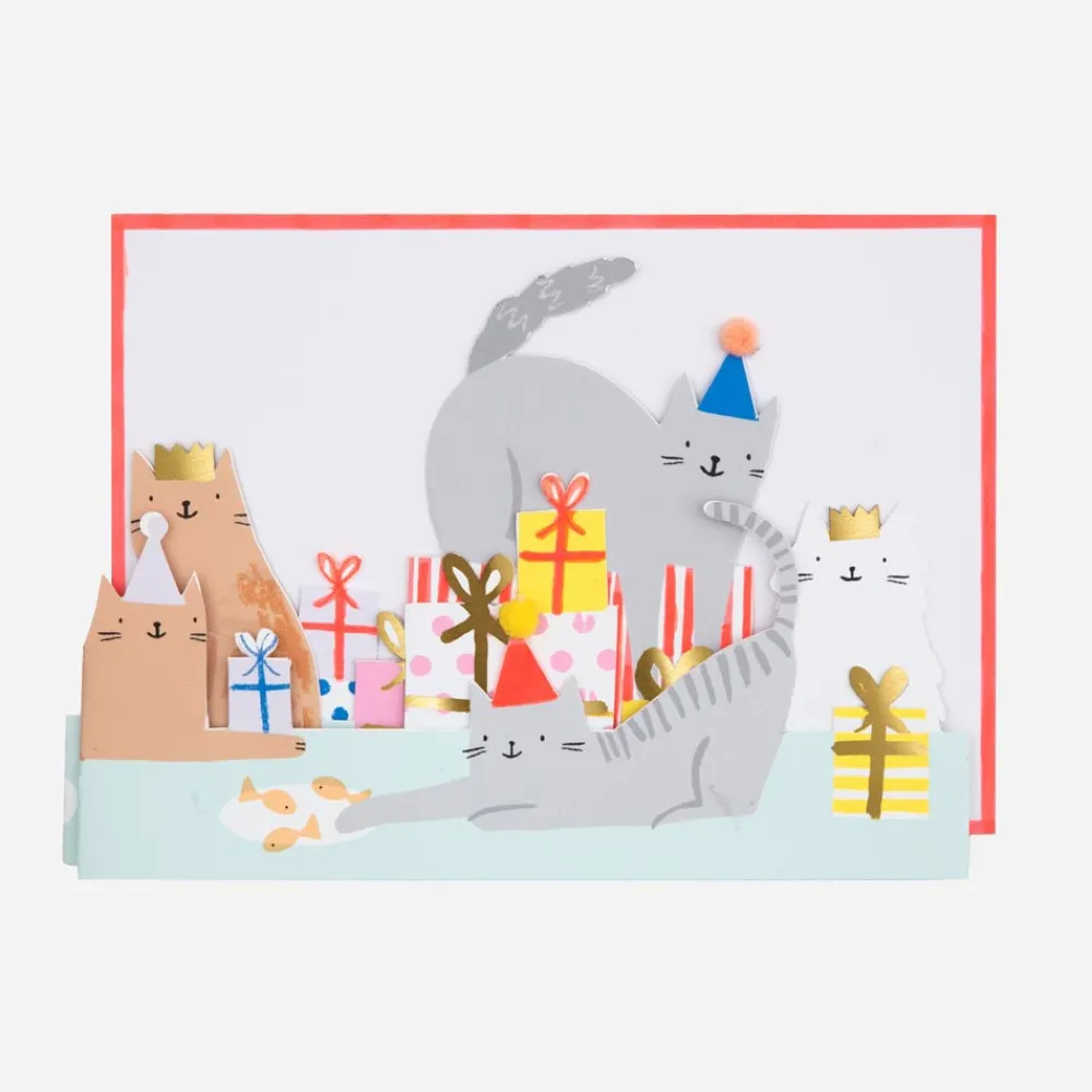 Clearance Meri Meri Cats Day Accordion Card