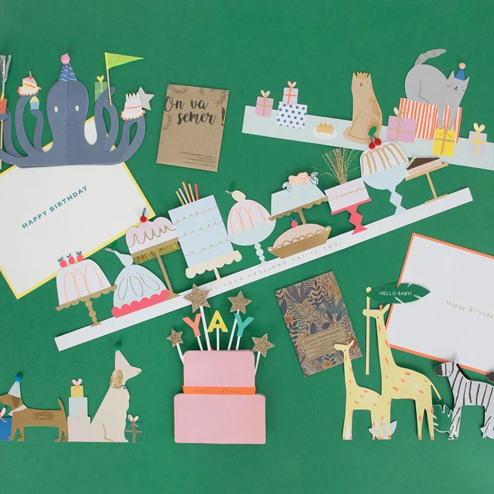 Clearance Meri Meri Cats Day Accordion Card