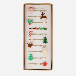 Clearance Meri Meri Christmas - 10 Christmas Hair Clips