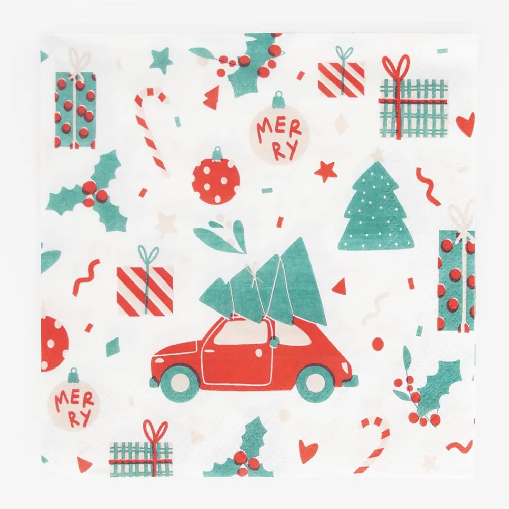 Discount My Little Day Christmas - 20 Christmas Napkins