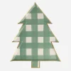 Best Sale Meri Meri Christmas - 8 Gingham Fir Plates