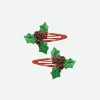 Shop Party Pro Christmas - 2 Holly Barrettes