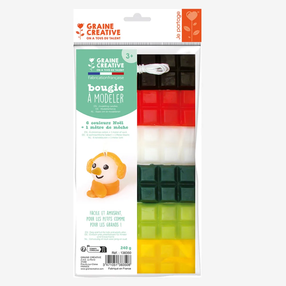 Outlet Graine Créative Christmas - 6 Modeling Candle Plates