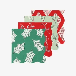 Cheap Meri Meri Christmas - 16 Napkins With Block Print Patterns