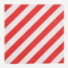 Discount Rico Design Christmas - 20 Red Diagonal Napkins