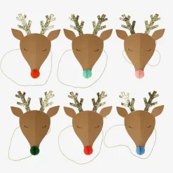 Flash Sale Meri Meri Christmas - 6 Reindeer Hats