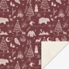 Shop House of Products Christmas - 1 Roll Of Burgundy Christmas Gift Paper