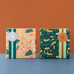 Discount House of Products Christmas - 1 Roll Of Christmas Symbols Gift Wrapping Paper