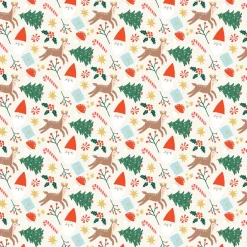 Fashion Party Deco Christmas - 1 Roll Of Merry Christmas Wrapping Paper