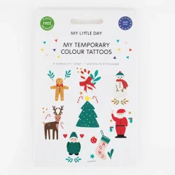 Clearance My Little Day Christmas - 1 Sheet Of 8 Christmas Tattoos