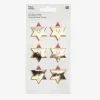 Fashion Rico Design Christmas - 6 Star Stickers With Hat
