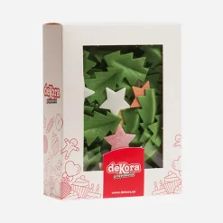 Hot Dekora Christmas - Edible Star And Fir Tree Decoration