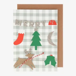 Outlet Meri Meri Christmas - Greeting Card And Christmas Wreath