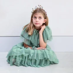 Outlet Mimi & Lula Christmas - Long Green Fir Tree Tutu In Tulle