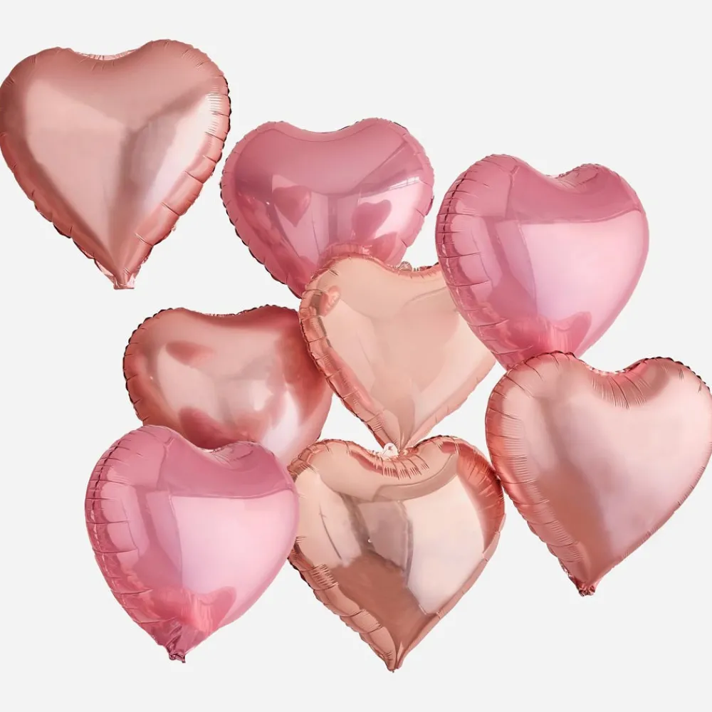 Store Ginger Ray Cluster Of 5 Customizable Heart Balloons