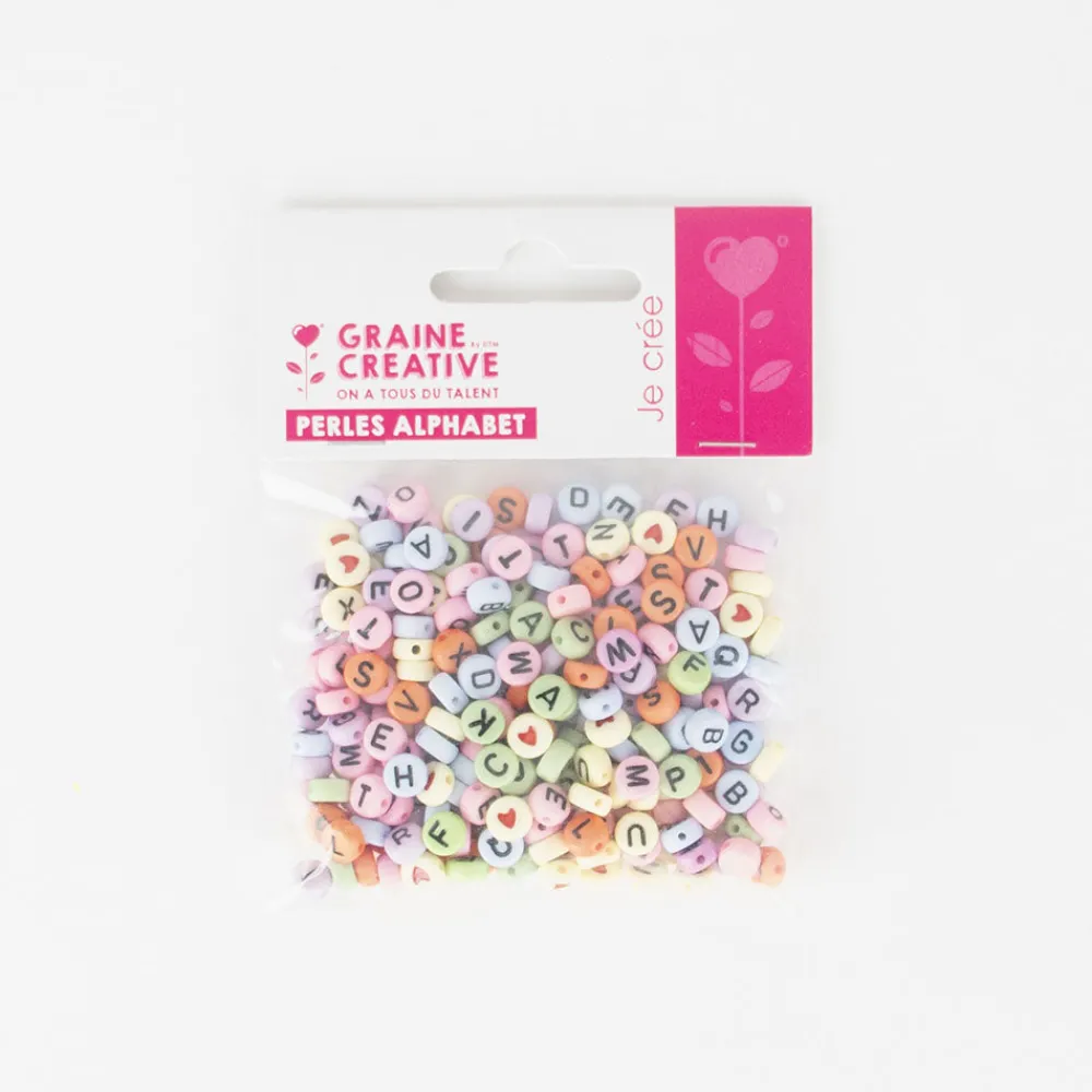 Fashion Graine Créative Colorful Alphabet Beads