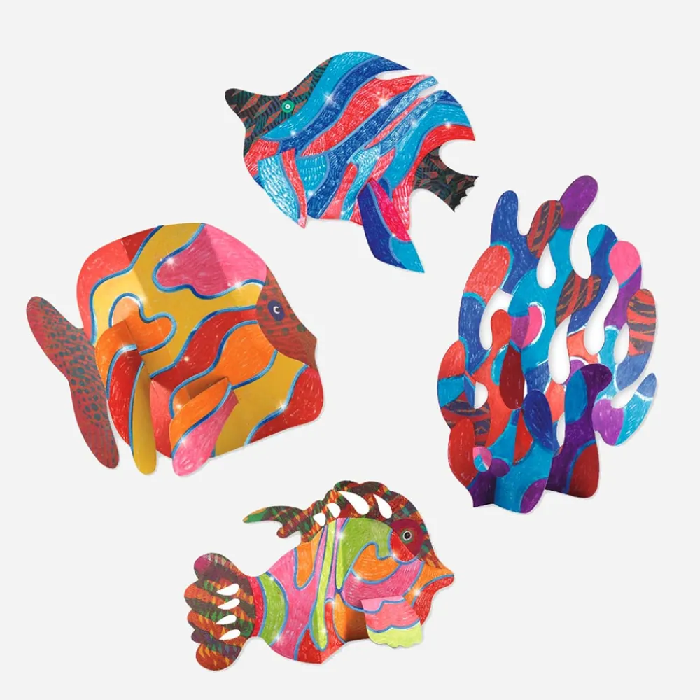 Online Djeco Coloring Activity: Fish